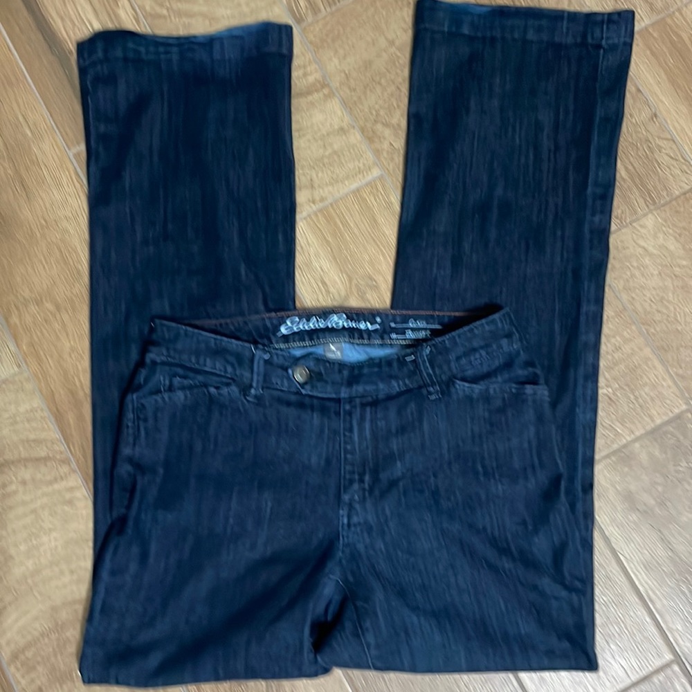 Eddie Bauer 10 Tall curvy trouser jeans